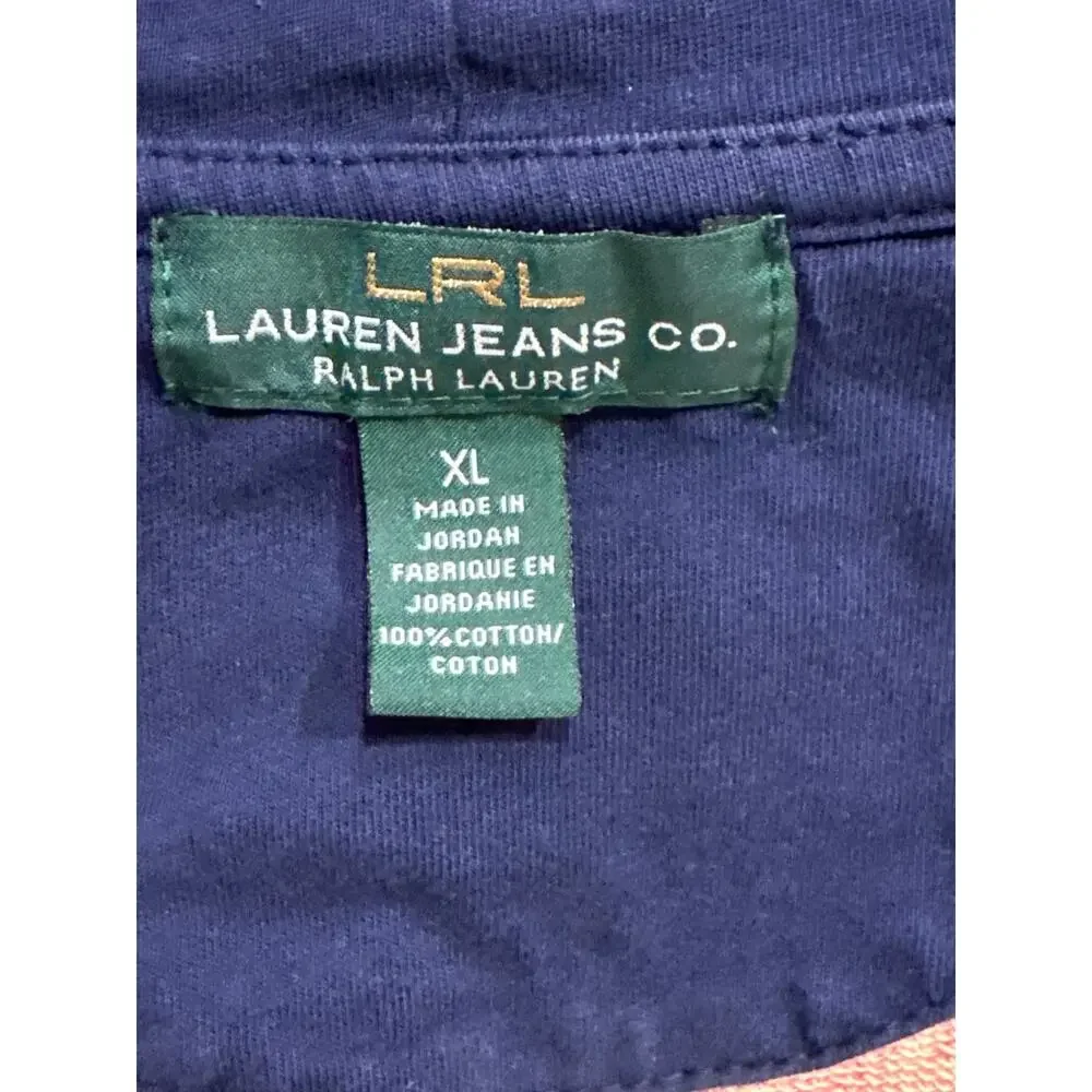 Lauren Jeans Co Ralph Lauren Baja Stripe Zip Hoodie, Rare, Vintage Y2K, XL - Picture 10 of 12